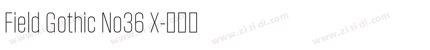 Field Gothic No36 X字体转换